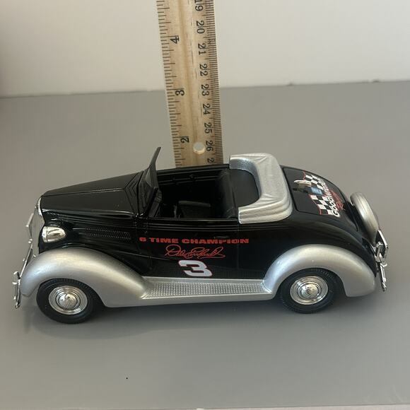 Dale Earnhardt 1937 Chevrolet Convertible 1:25 Scale Die Cast Car Bank Vintage - Picture 9 of 9